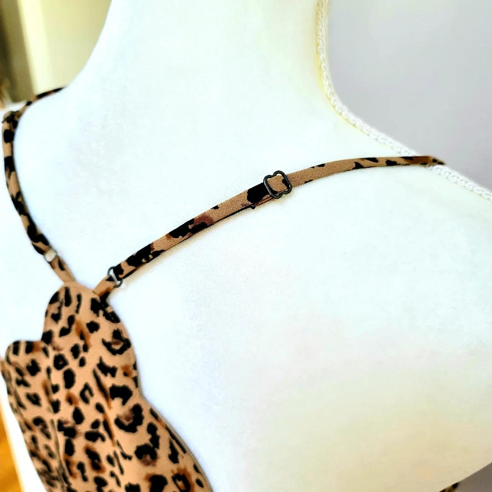 New! J. Crew 4 6 8 Scalloped Camisole Racerback Tank Top Leopard Animal NWT